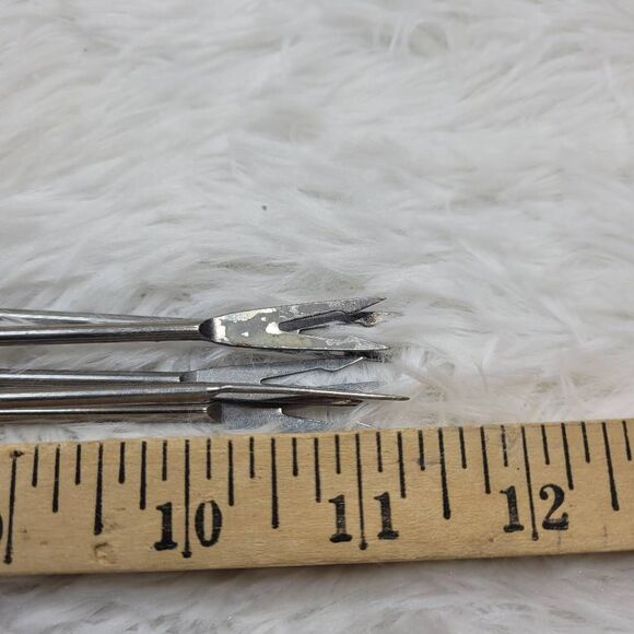 Wood Handled Fondue Forks- Set of 5 - Picture 3 of 3